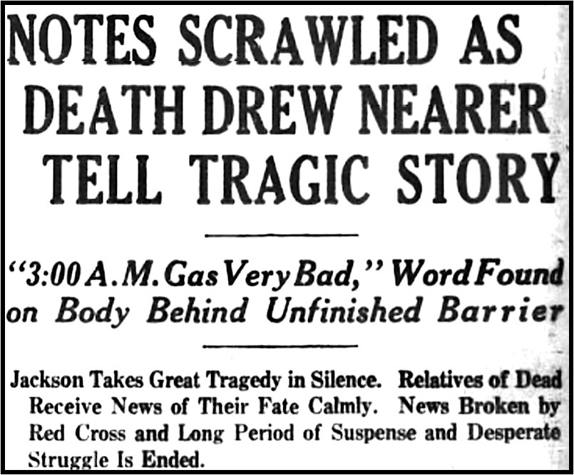 re Aug 28 Argonaut MnDs, Jackson CA, 2, 47 Found Dead, Anaconda Stn p1, Sept 19, 1922