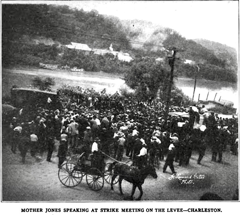 Mother Jones Speaks at Charleston WV Levee, ISR p297, Oct 1912