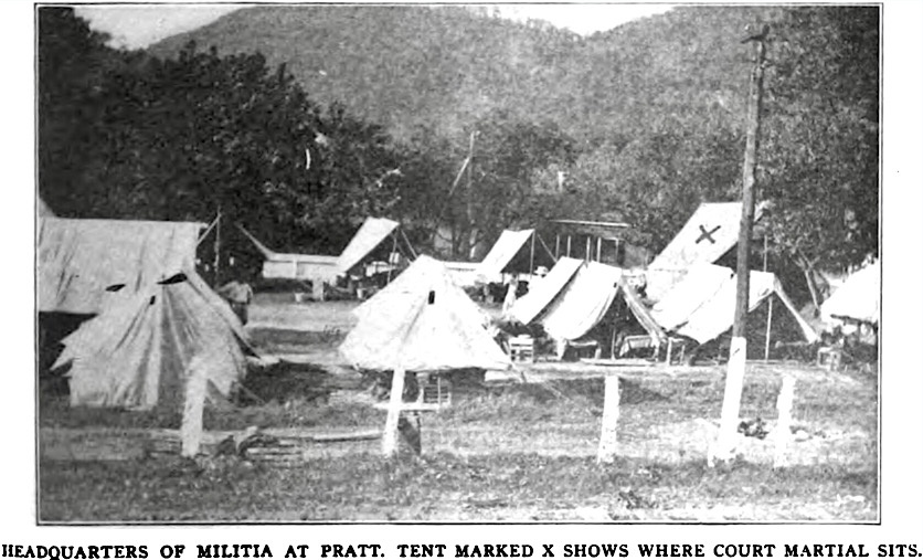 WV Militia HQ at Pratt, ISR p301, Oct 1912