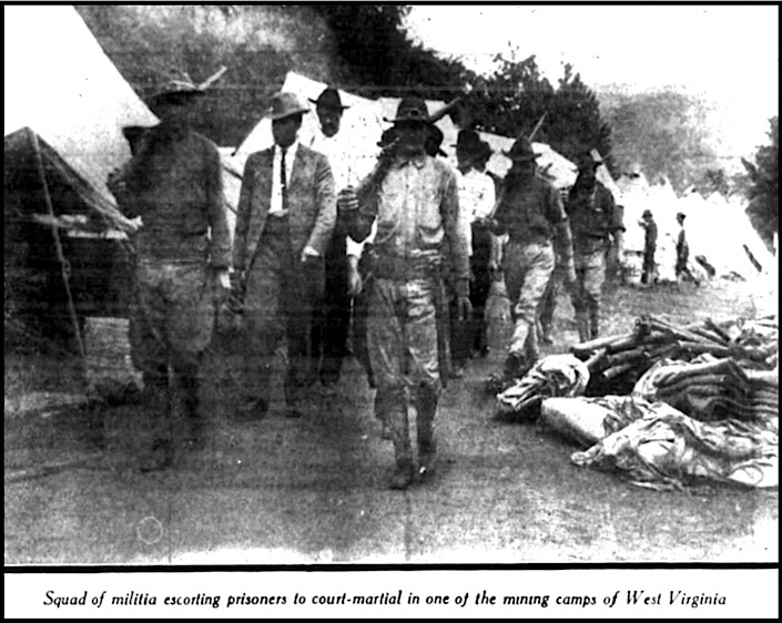 WV Militia Escort Miners to Court Martial, Cmg Ntn p2, Oct 12, 1912