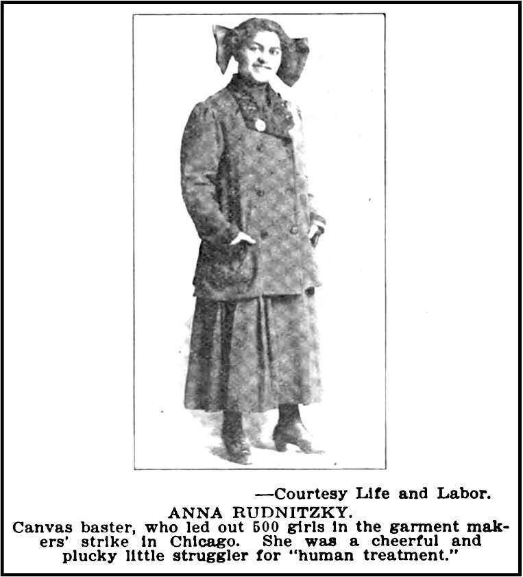 Anna Rudnitzky of Chicago Garment Strike of 1910, Prg Wmn p5, Nov 1912