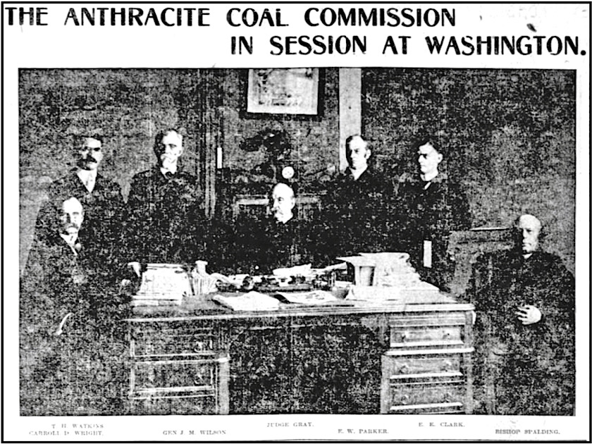 Anthracite Coal Commission at WDC, Bst Glb p26, Oct 26, 1902