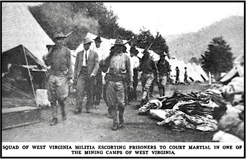 WV Militia Escort Prisoner Miners, ISR p391, Nov 1912