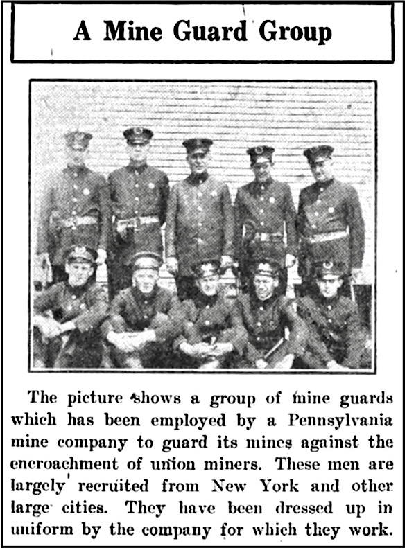 UMW SW PA Strike, Uniformed Gunthugs, UMWJ p14, Dec 15, 1922