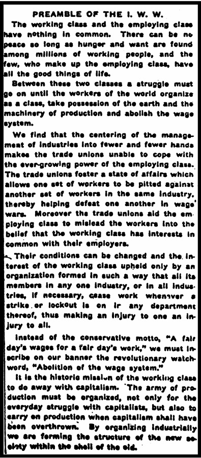 IWW Preamble, IW p3, Feb 20, 1913