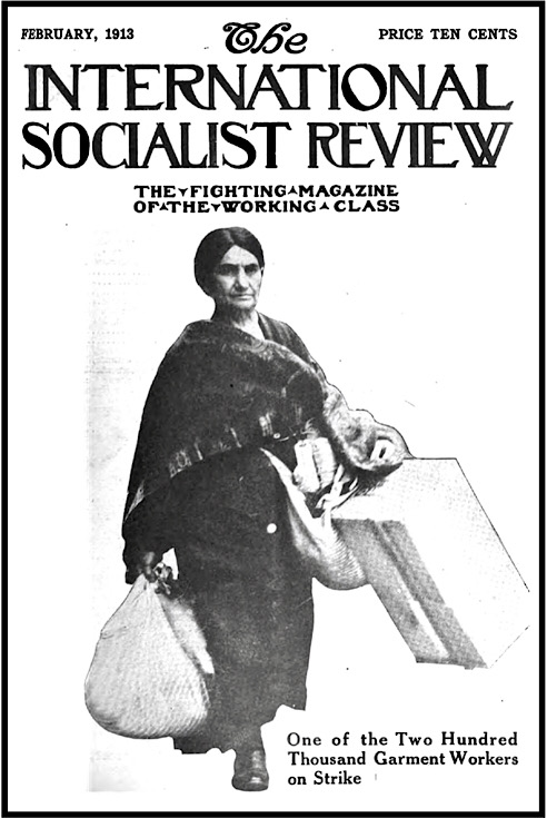 Garment Striker, Older Woman, ISR Cvr, Feb 1913
