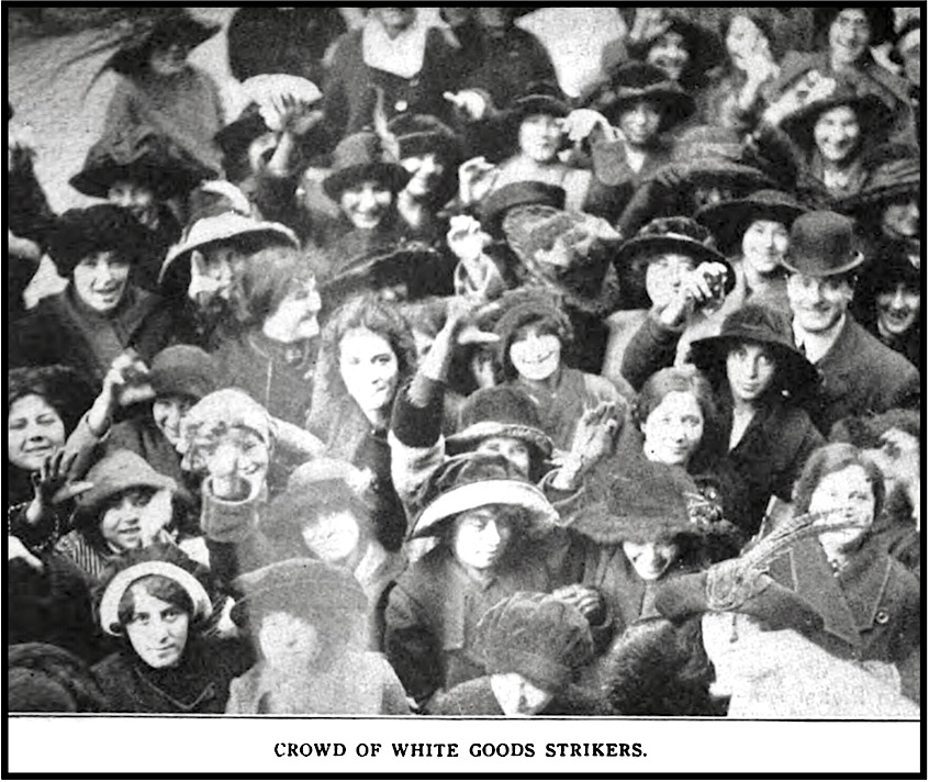 NY Garment Workers, White Goods Strikers, ISR p585, Feb 1913