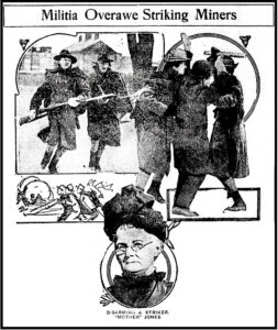 WV Militia v Miners n Mother Jones, Missoulian p6, Feb 21, 1913
