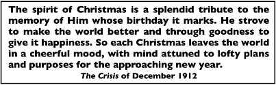 Christmas Is Splendid, Crisis p93, Dec 1912