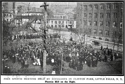 Little Falls Strike, Clinton Park, ISR p458, Dec 1912
