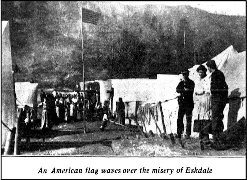WV Eskdale Tents Flag, Cmg Ntn p5, Dec 7, 1912