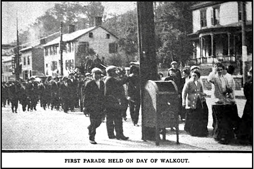 Little Falls Strike, First Parade, ISR p456, Dec 1912
