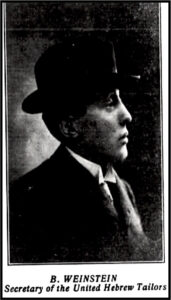 B. Weinstein of United Hebrew Tailors, Cmg Ntn p14, Jan 25, 1913