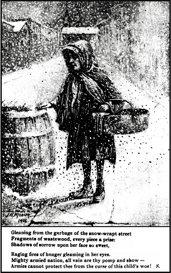 Child Gleans from Garbage Crp, Comrade Cv, Jan 1913