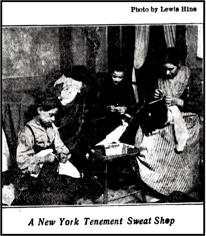 NY Tenement Sweat Shop Garment Workers, Cmg Ntn p7, Jan 25, 1913