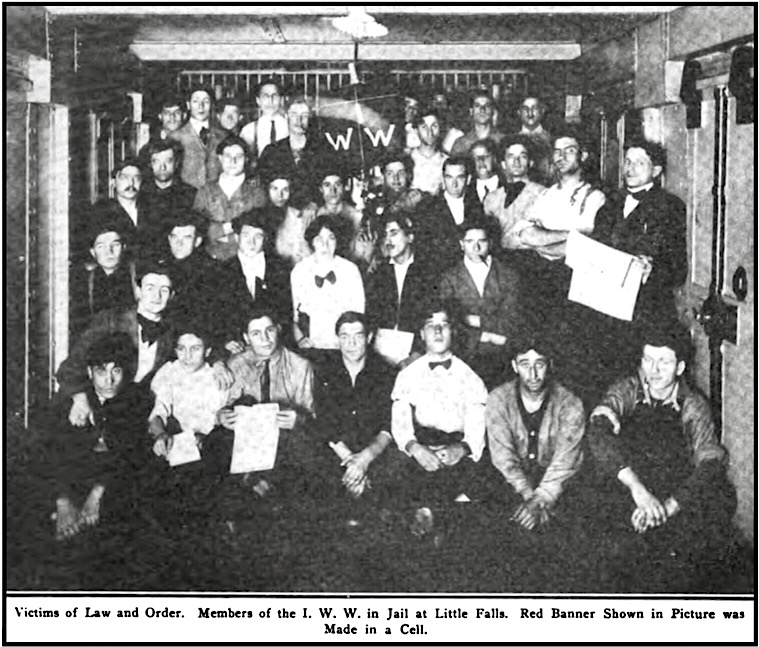 IWW Members in Jail at Little Falls, ISR p , Jan 1913