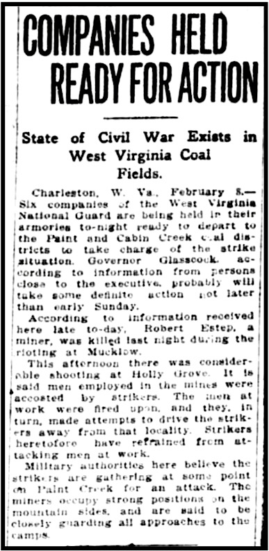 re Murder of Francis Estep, Richmond VA Dly Tx p2, Feb 9, 1913