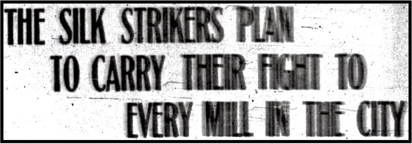 HdLn Paterson Silk Strike ag Four Loom Syst, Pt Eve Ns p1, Jan 29, 1913