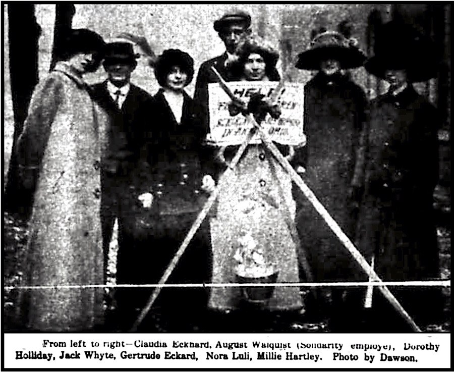 Jack Whyte n Others Collecting for IWW Akron Strike, Sol p1, Mar 22, 1913