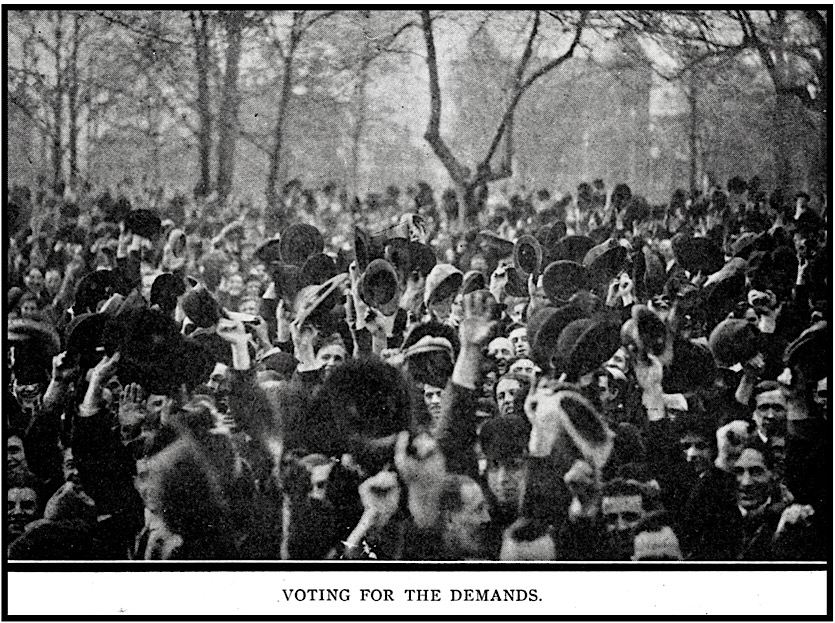 Akron Strikers Voting for Demands, ISR p721, Apr 1913