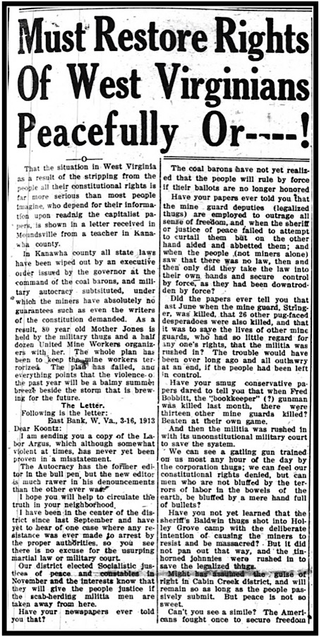 Article WV Restore Rights, Wlg Maj p1, Apr 3, 1913