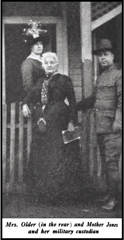 Mother Jones, Cora Older, at Military Bastile WV, Colliers p26, Apr 1913