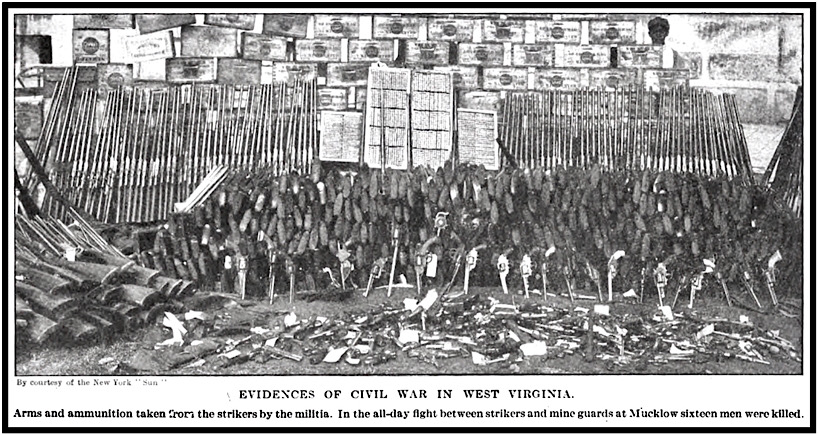 Arms n Ammo Taken fr WV Strikers, Lt Dg p757, Apr 5, 1913