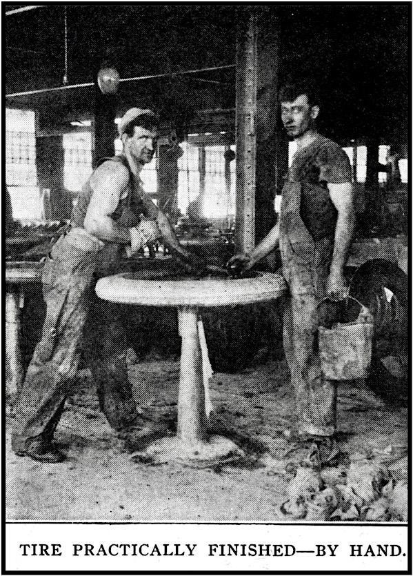 Akron Tire Finished by Hand, ISR p717, Apr 1913