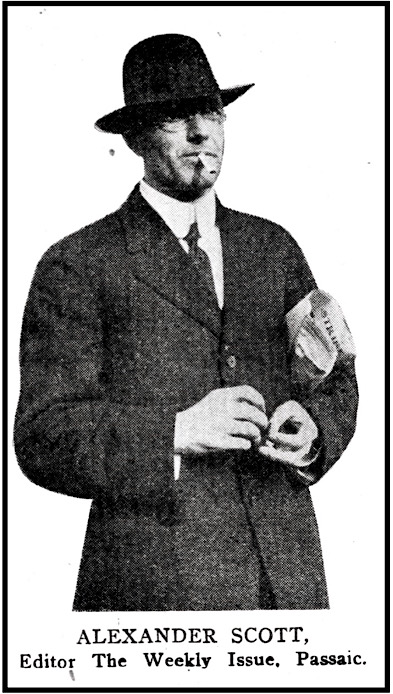 Paterson Socialist Editor Scott, ISR p784, May 1913