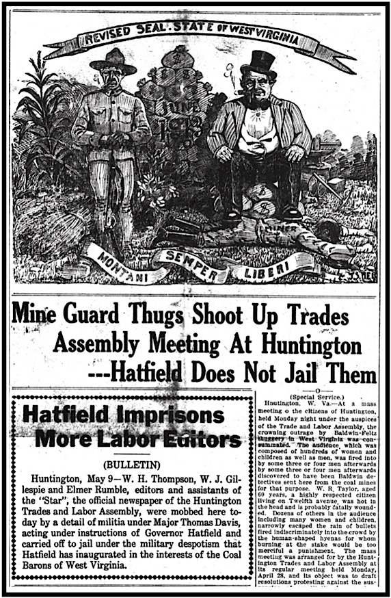 HdLn Raid on Htg Lbr Str, Wlg Maj p1, May 8, 1913