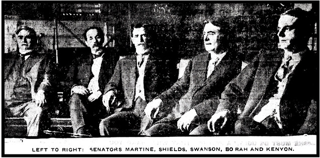 Senate Committee to Investigate WV Coal Mine War, Franklin PA Eve Ns, p1, June 10, 1913
