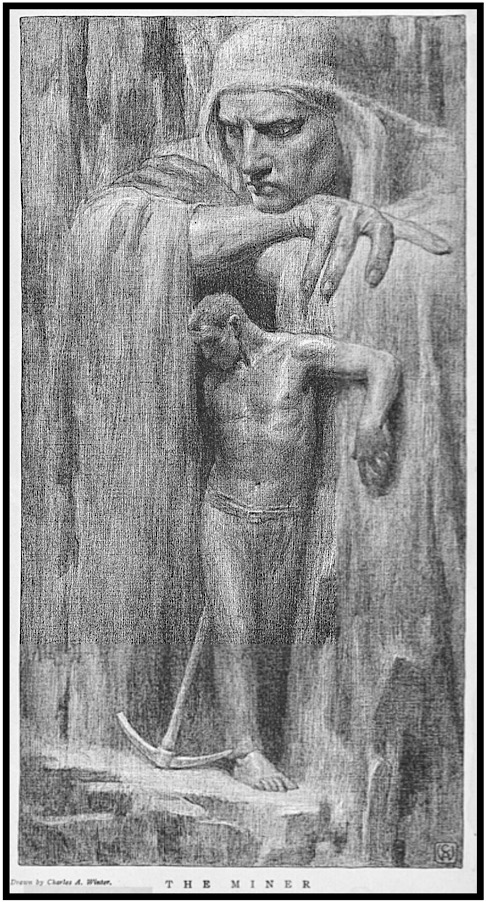 The Miner by Charles A Winter, Masses p9, June 1913