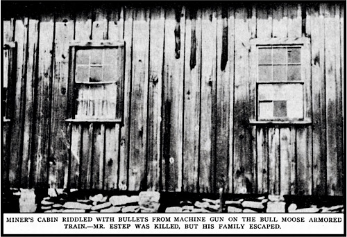 Holly Grove WV Cabin w Bullet Holed, ISR p884, June 1913
