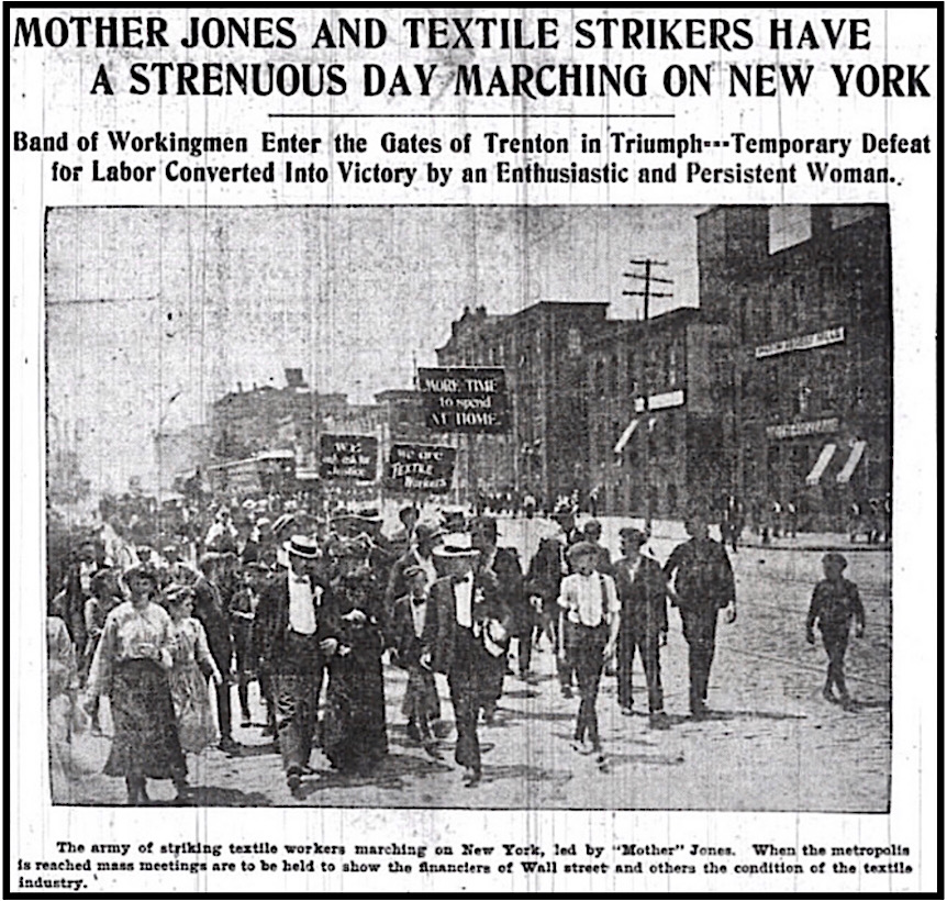 Mother Jones and MMC March thru Trenton Crpd, St L Glb Dem p6, July 12, 1903