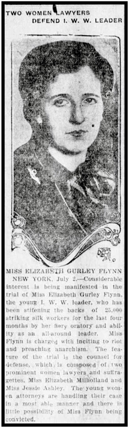 Paterson, EGF Defended by J Ashley n E Milholland, Mbrg Hld WV p4, July 5, 1913