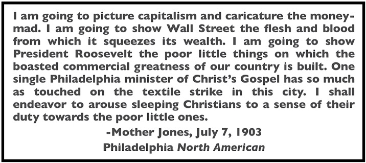 Quote Mother Jones, Children Build Nations Commercial Greatness, Phl No Amn, Foner p487