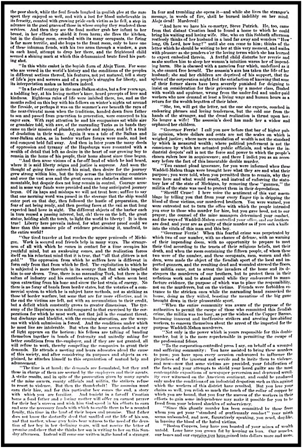 Funeral Address Tijan n Putrich, JD Cannon, Mnrs Mag p6, Sept 11, 1913