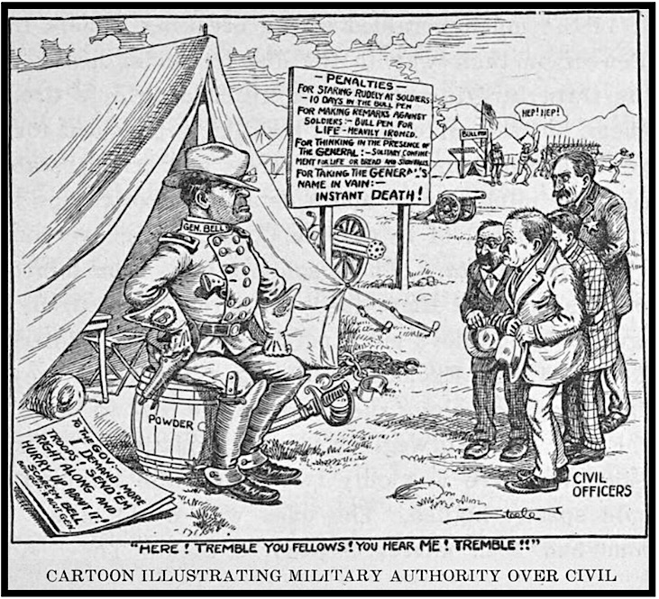 Cartoon Military Authority, EFL p123, 1904