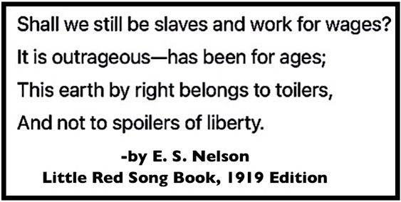 Quote Shall We Still Be Slaves by ES Nelson, LRSB 1919