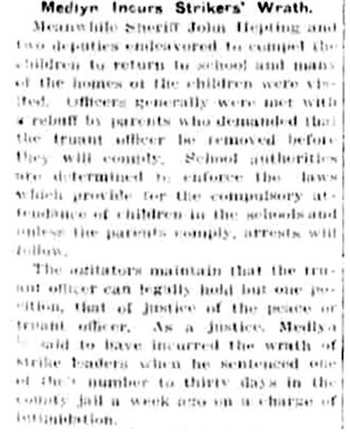 Michigan Copper Country School Strike 3, Calumet Ns p1, Oct 7, 1913