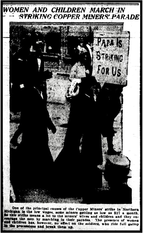 Michigan Copper Strike, Papa Is Striking for Us, Dtt Tx p2, Sept 18, 1913