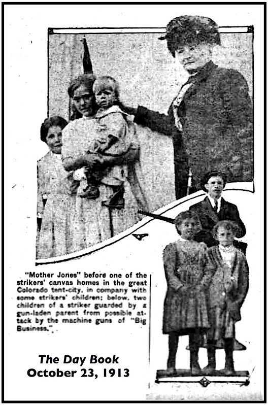 Mother Jones at Tent Colony, Day Bk p21, Oct 23, 193