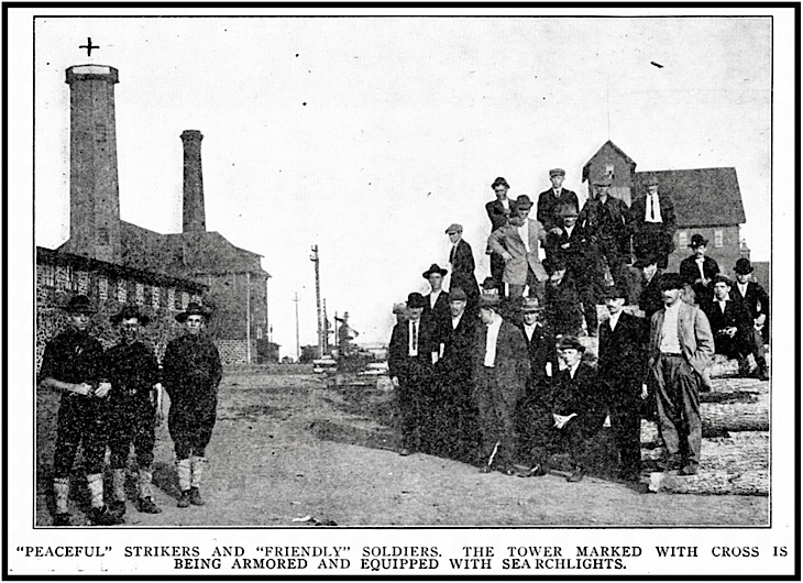 Michigan Copper Strike, Soldiers and Strikers, ISR p270, Nov 1913 