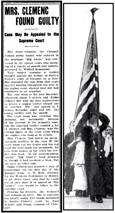 Annie Clemenc Found Guilty, CNs p2, Nov 10, 1913