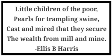 Quote Ellis B Harris Children of the Poor, MI MB p2, Nov 11, 1913