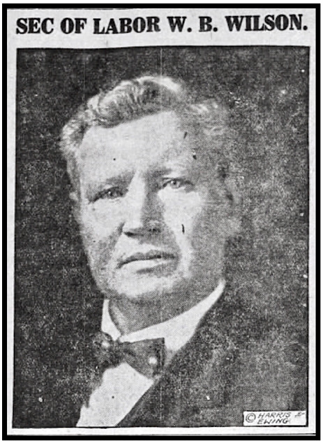 William B Wilson, Sec of Labor, Boston Globe p10, Nov 13, 1913