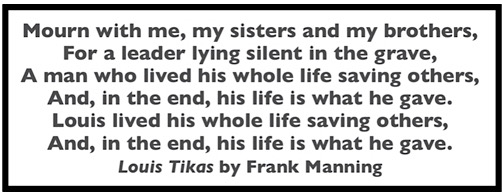 Louis Tikas, Song by Frank Manning