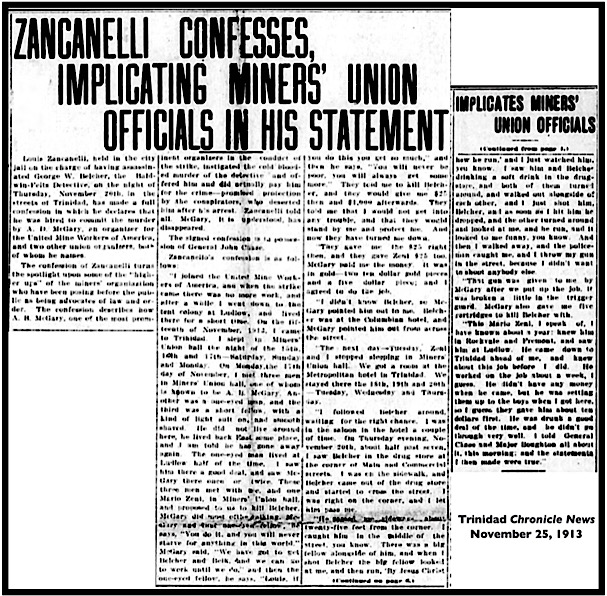 Zancanelli Confesses, TCN p1, 2, Nov 25, 1913