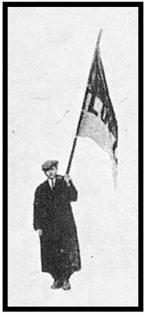 Louie Tikas w Flag of Ludlow,  RMN p3, Dec 19, 1913