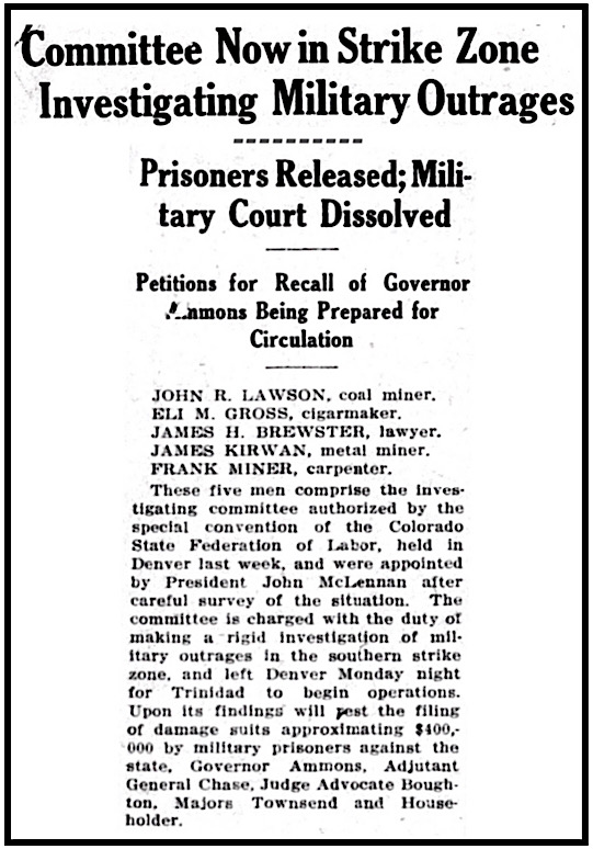 HdLn CO FoL Investigating Com in Strike Zone, ULB p1, Dec 27, 1913
